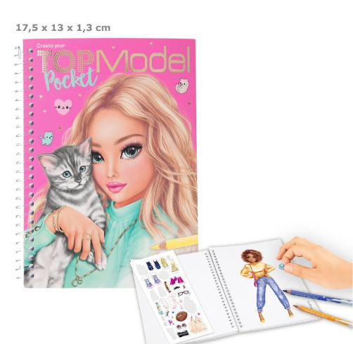 TOPModel Pocket Colouring Book