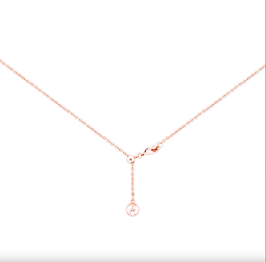 Tipperary Crystal Bee Rose Gold Cz Inset Pendant