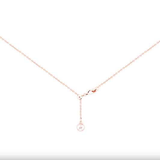 Tipperary Crystal Bee Rose Gold Infinity Pendant