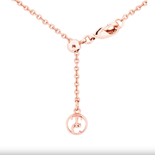 Tipperary Crystal Cz Set Bar Pendant Rose Gold