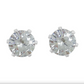 Tipperary Crystal Silver Stud Earrings Clear Stone 4Mm