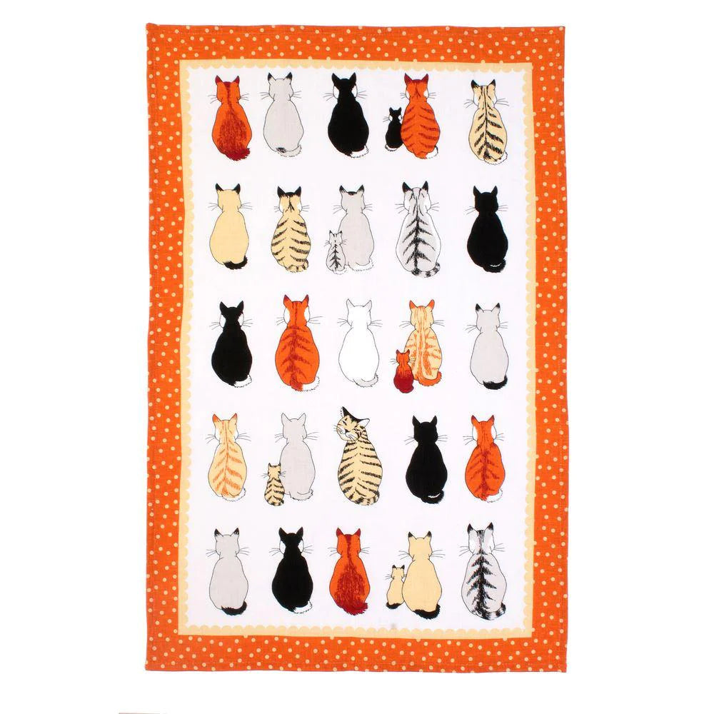 Ulster Weavers Tea Towel Cotton Cats In Waiting