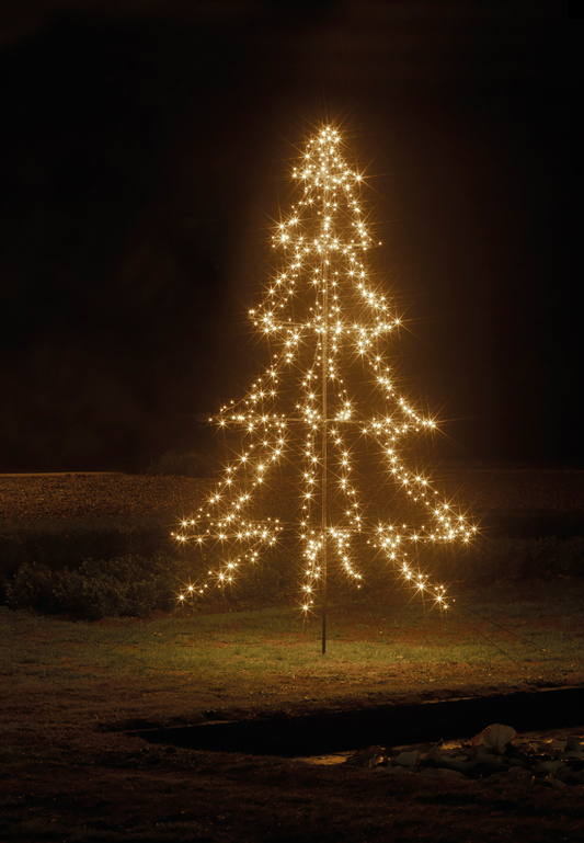 Warm White LED Metal Tree Outdoor H300cm Twinkle effect 8 function