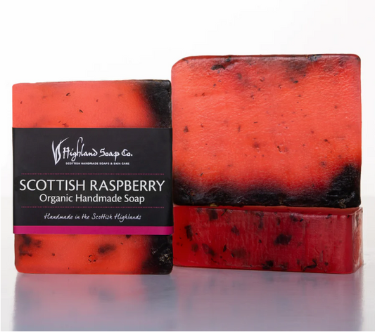 Wild Scottish Raspberry Organic Soap 150g