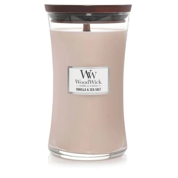WoodWick LG HGLSS VANILLA SEA SALT