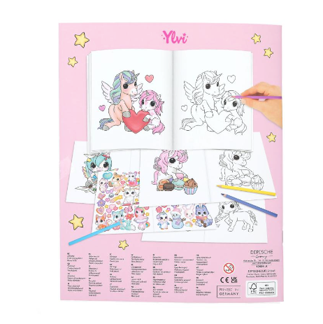 Ylvi Create Your Unicorn Colouring Book