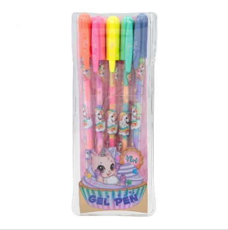 Ylvi Gel Pen Set 5 Rainbow colours