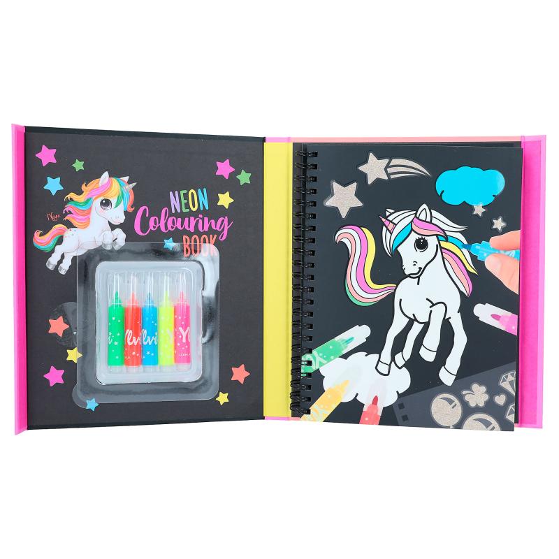 Ylvi Neon Colouring Book Set