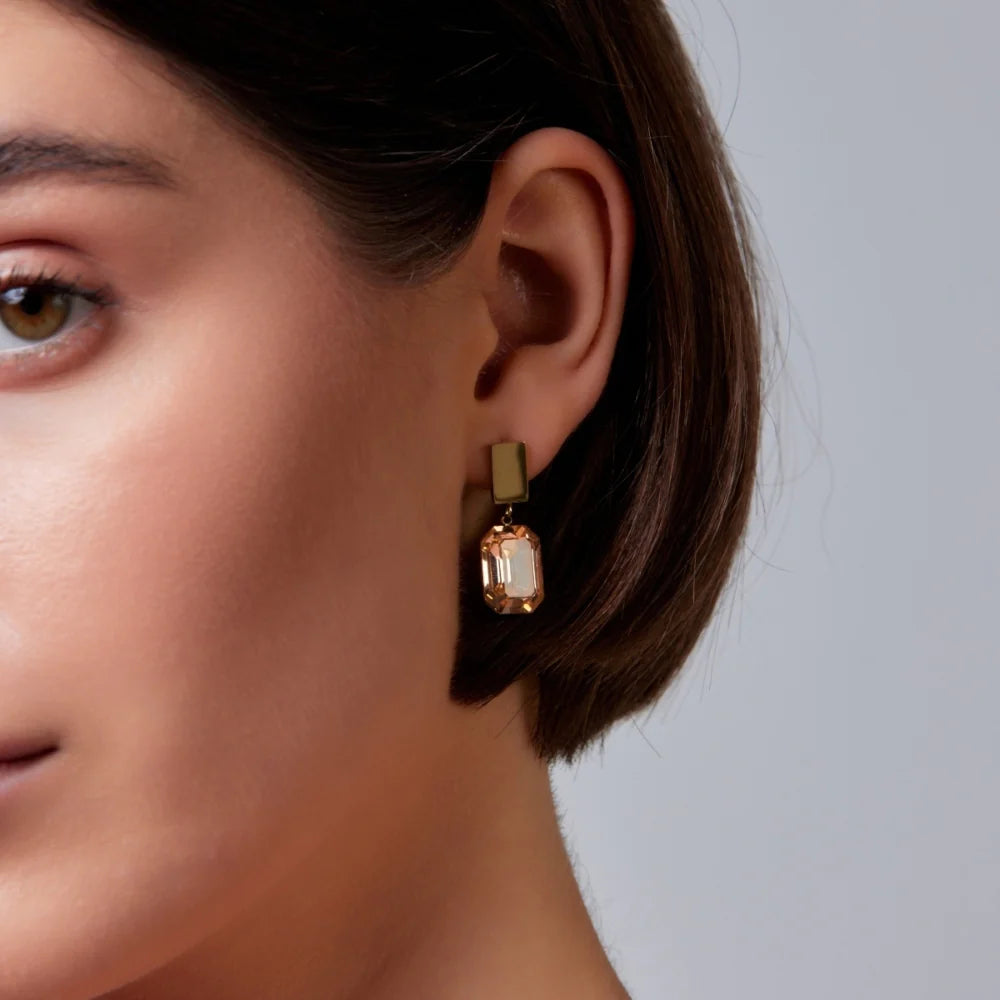 Zaria Champagne Earrings