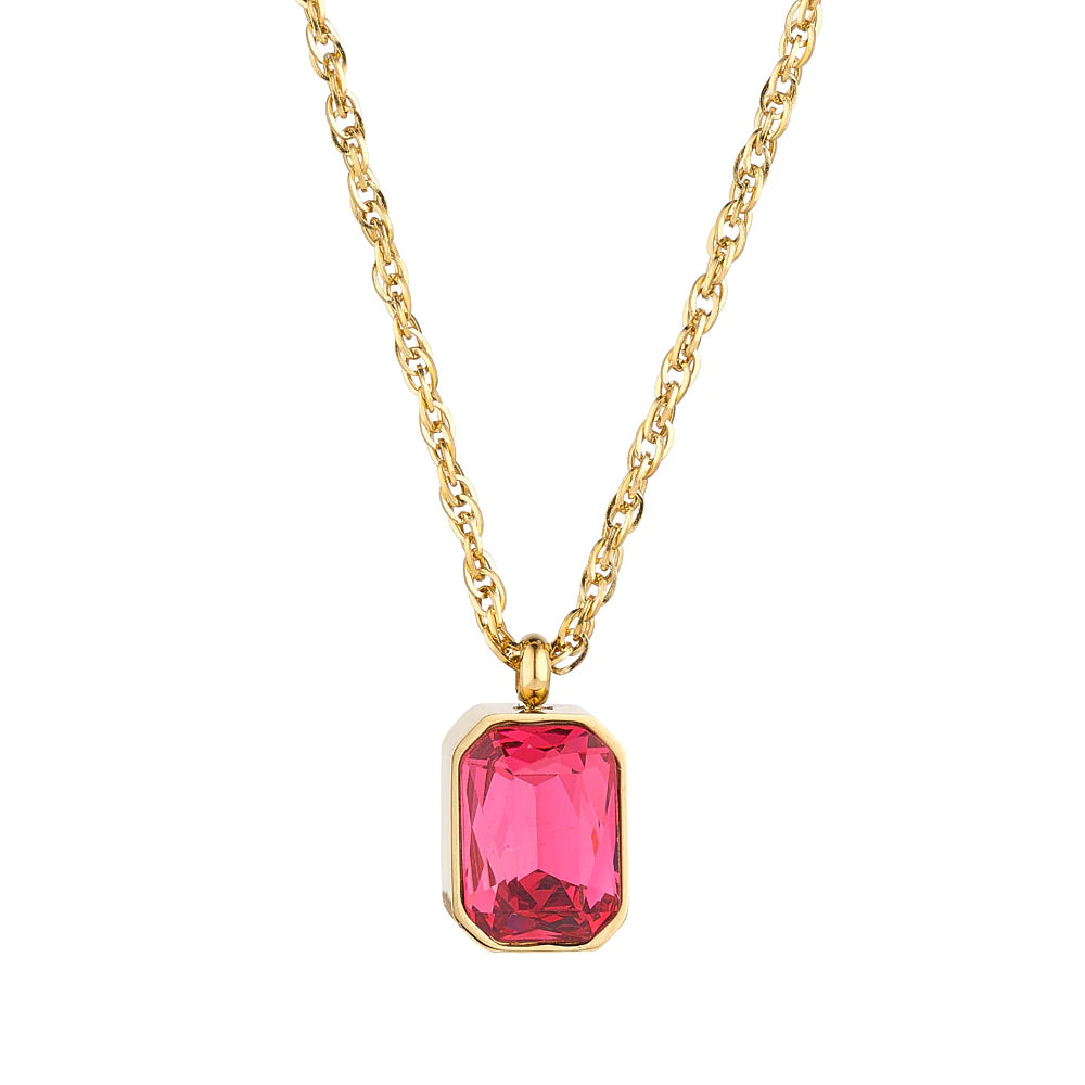 Zaria Raspberry Pink Pendant