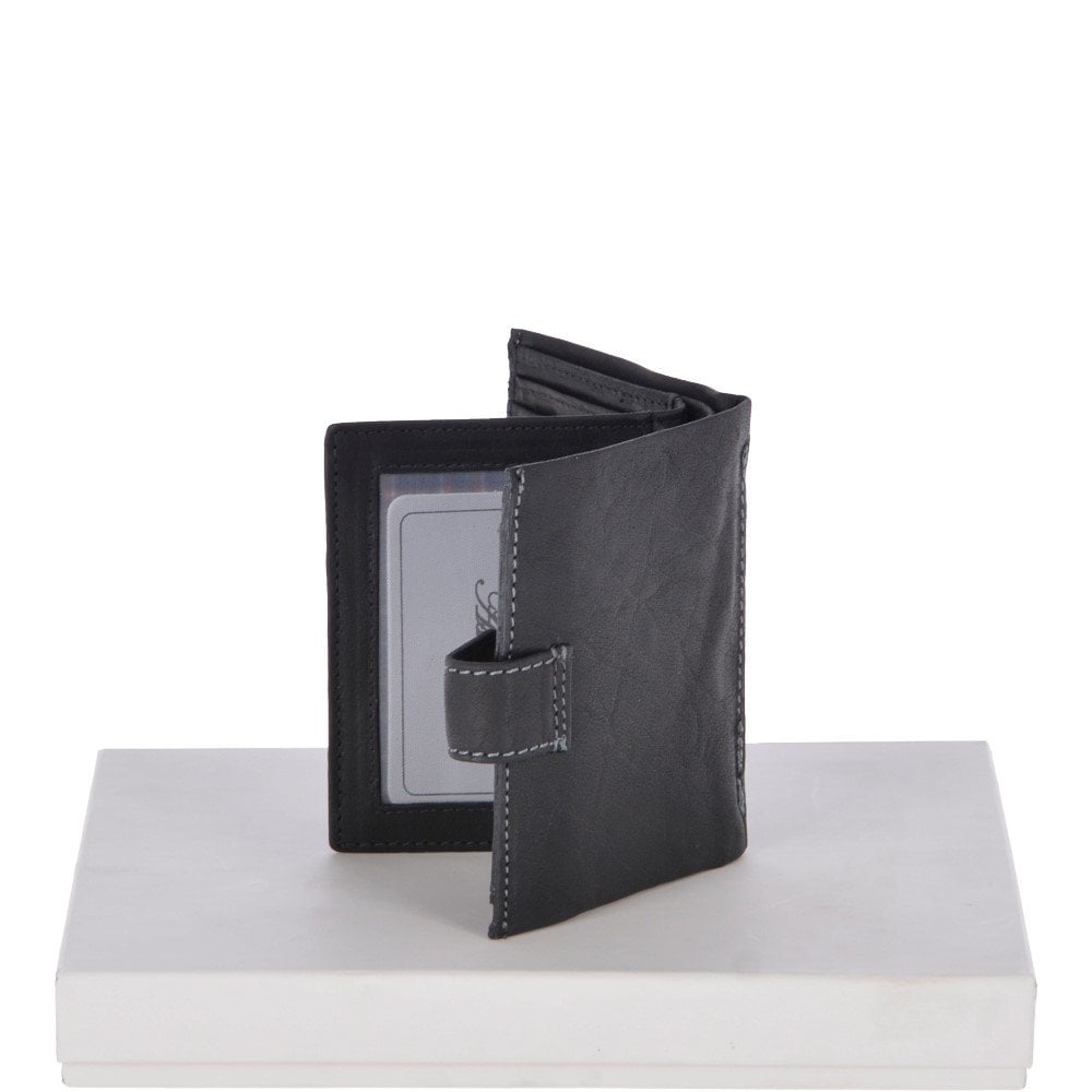 1412-C RFID MENS WALLET BLACK
