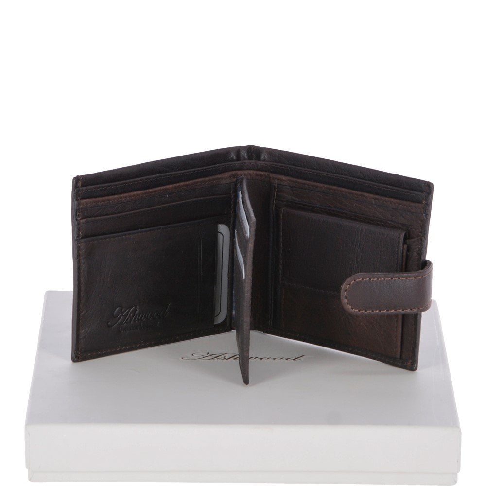 1411-C RFID MENS WALLET BROWN