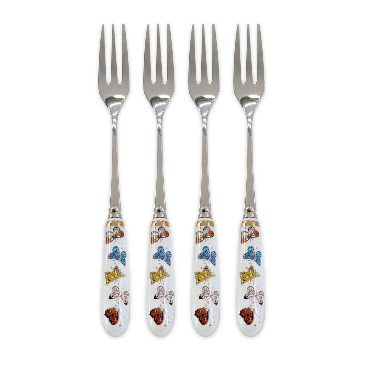Butterfly Pastry Forks S/4
