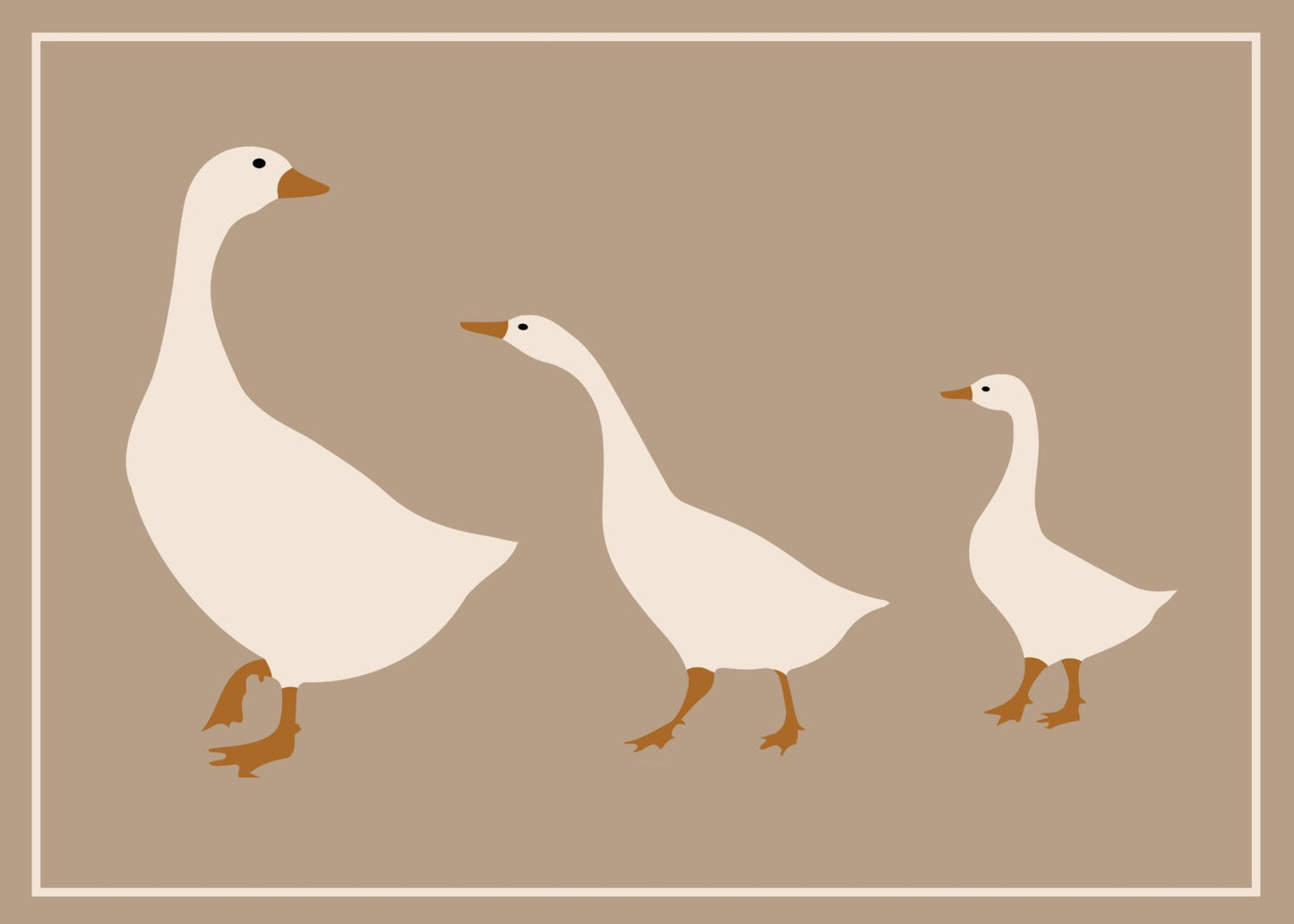 Miabella Geese Beige 50x70cm