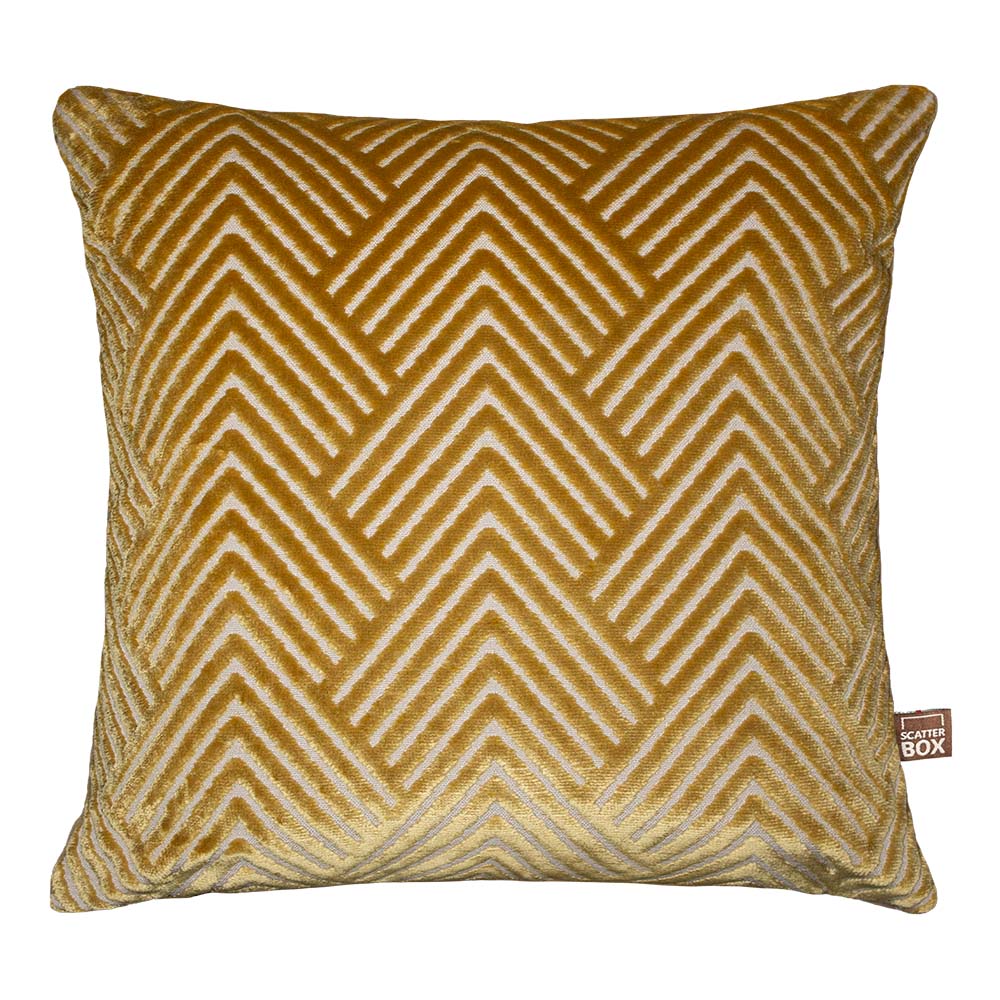 VESPER ANTIQUE GOLD CUSHION 43X43CM