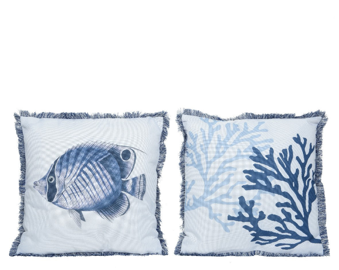 Navy Cushion outdoor 45cm