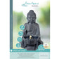 Anthracite Buddha Fountain solar outdoor H45cm