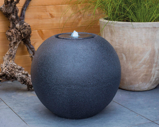 Black Ball Fountain outdoor Dia 40cm