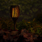Black Solar torch plastic fire flame effect H61.5cm