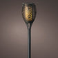 Black Solar torch plastic fire flame effect H61.5cm