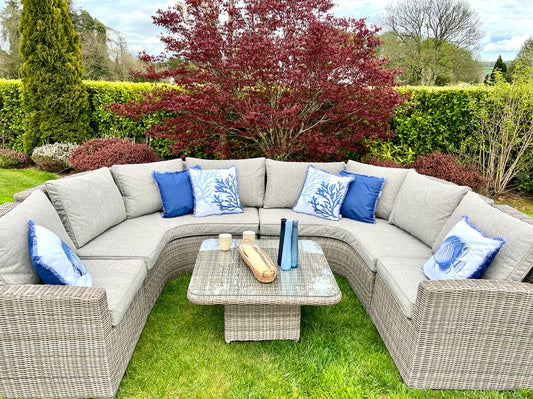 Dorset U Shaped Rattan Garden Furniture Set