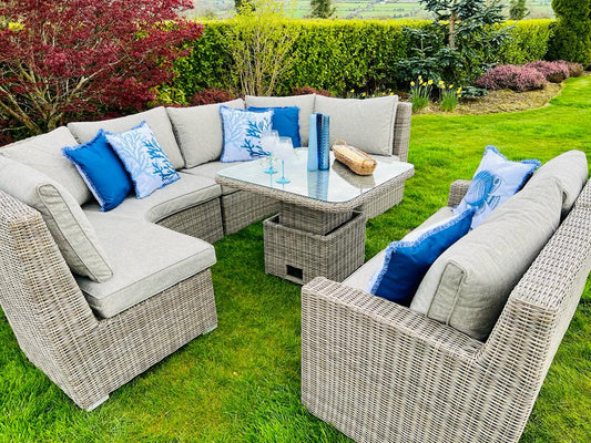 Dorset U Shaped Rattan Garden Furniture Set