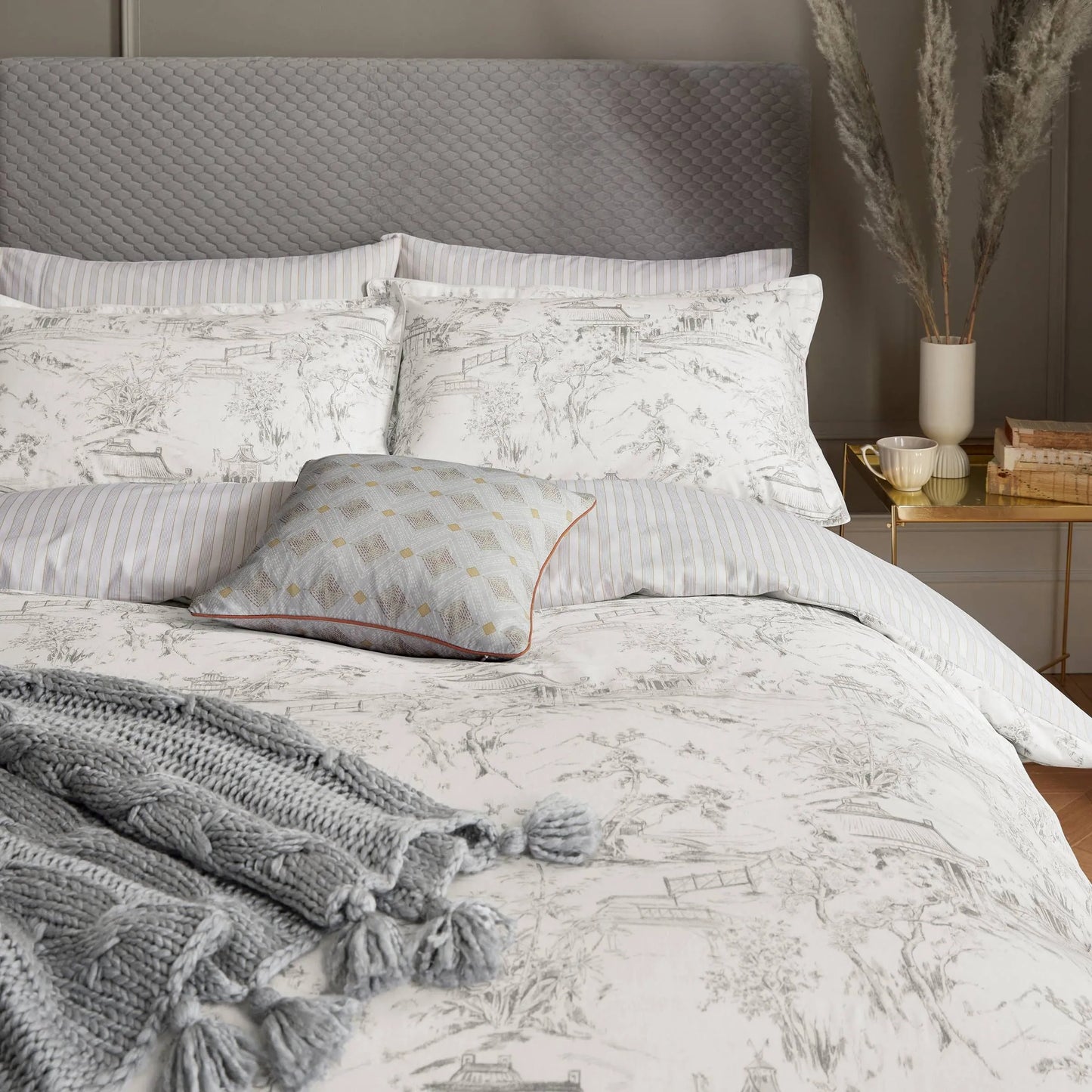 EMELINE COVERSET K/S OXFORD GREY