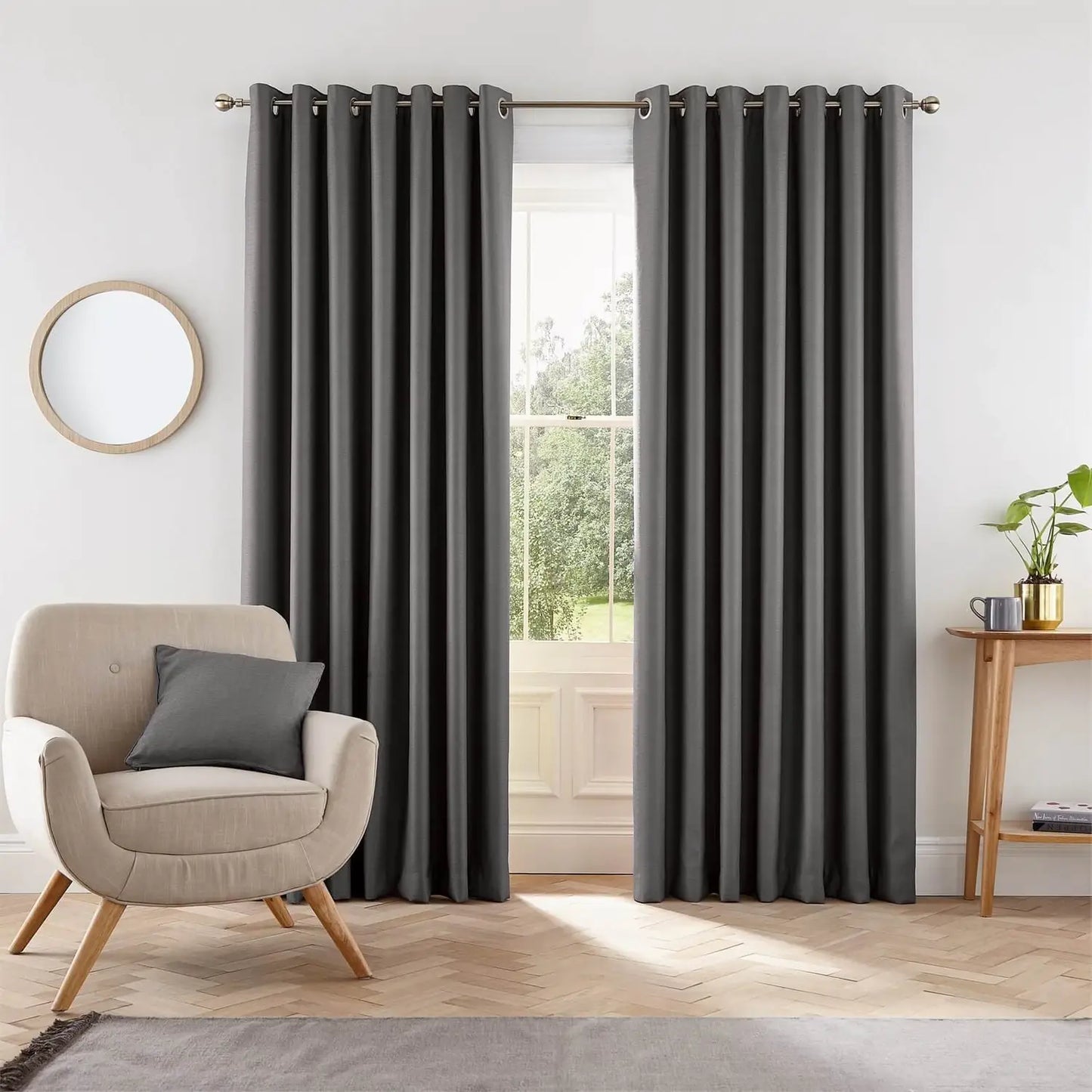 EDEN LINED CURTAINS 66X72 (168X183CM)