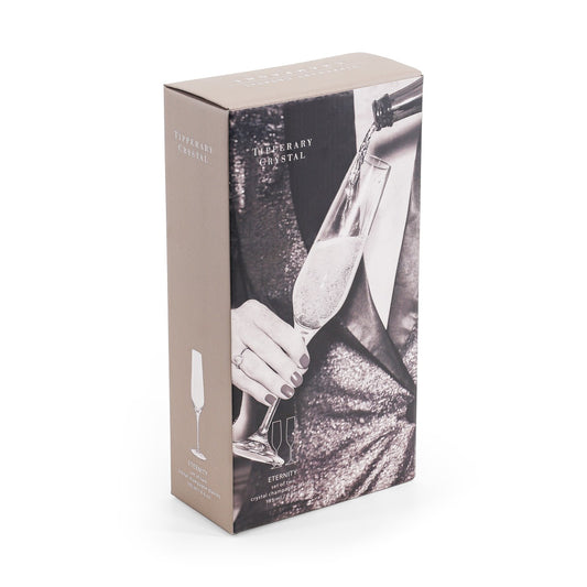 Eternity S/2 Crystal Champagne Glasses
