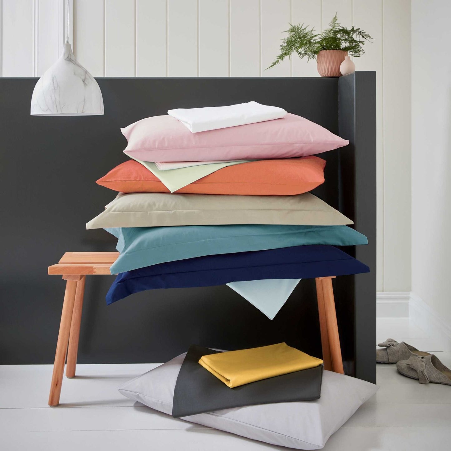 50/50 PLAIN DYE PERCALE SINGLE FLAT SHEET, SILVER