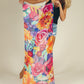 Floral Frenzy Linen Print Scarf