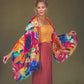 Floral Frenzy Linen Print Scarf