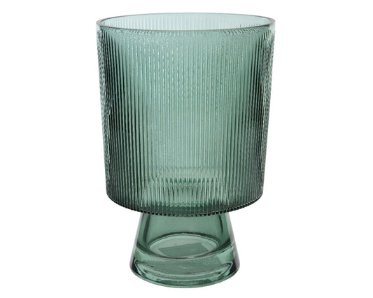 Green Vase Glass H25cm