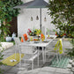 Grey/Green Parasol polyester outdoor 2.4M