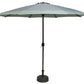 Grey/Green Parasol polyester outdoor 2.4M