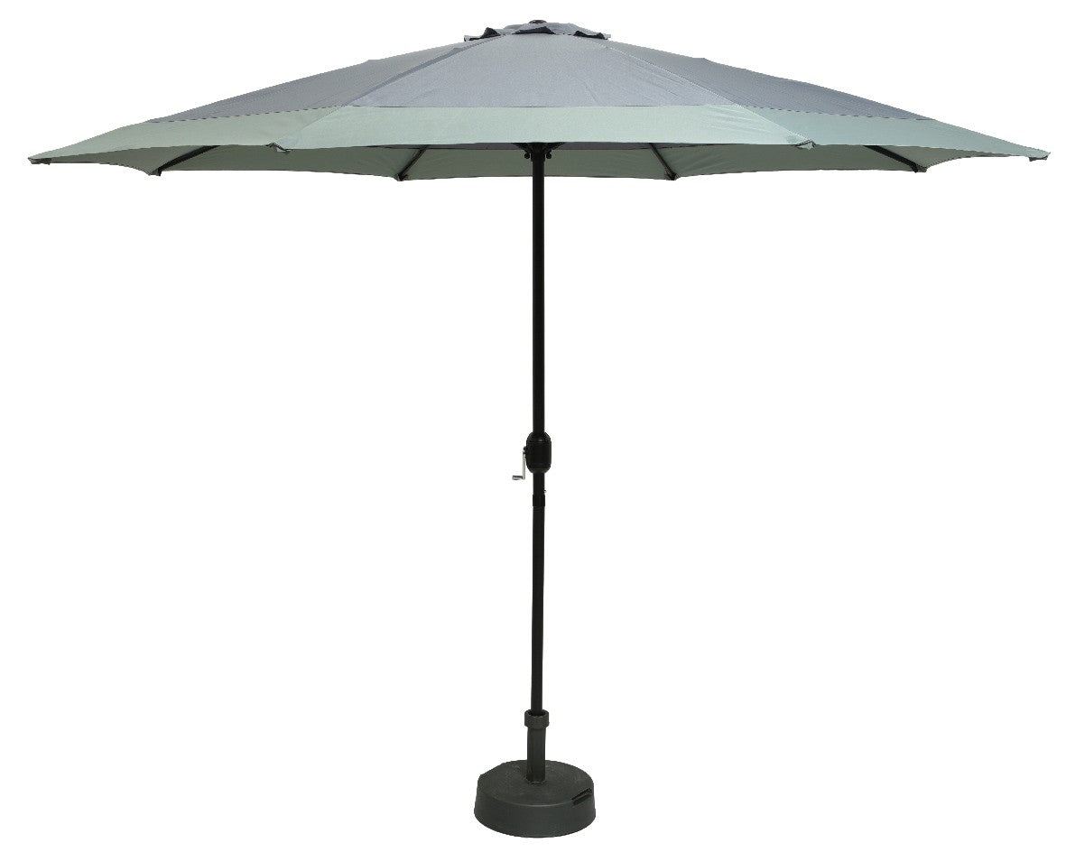Grey/Green Parasol polyester outdoor 2.4M