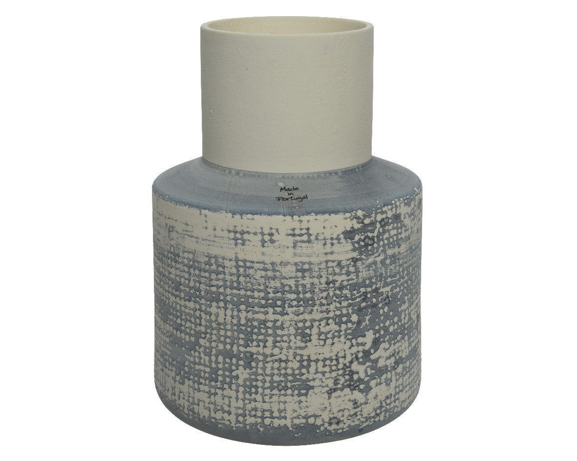 Handmade Light Blue Vase earthenware H22cm