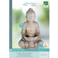 Light Grey Buddha with Fountain H42.5cm