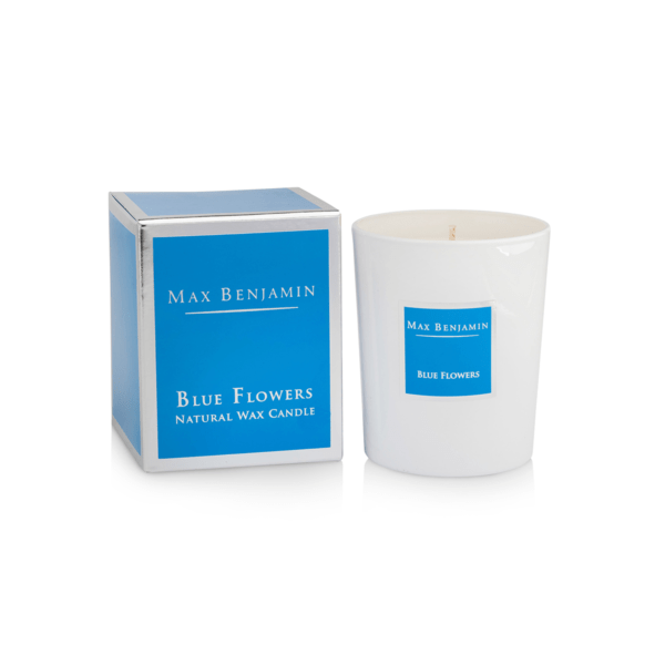 Blue Flowers Luxury Natural Candle