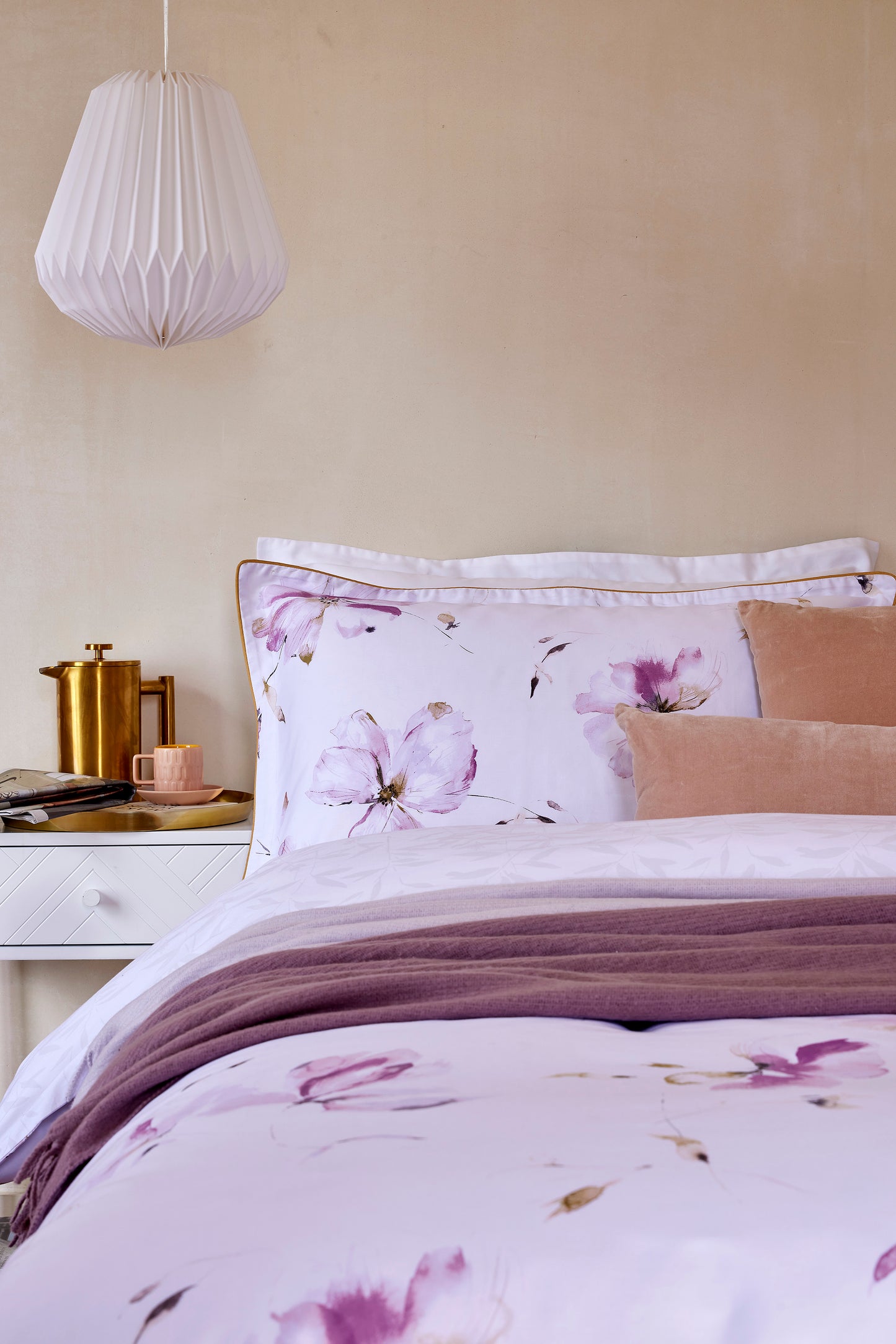 Christy Matsu Duvet Set Rose