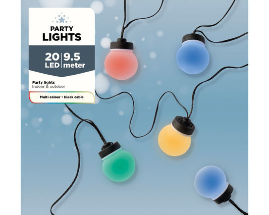 Multicoloured LED budget partylight steady outdoor