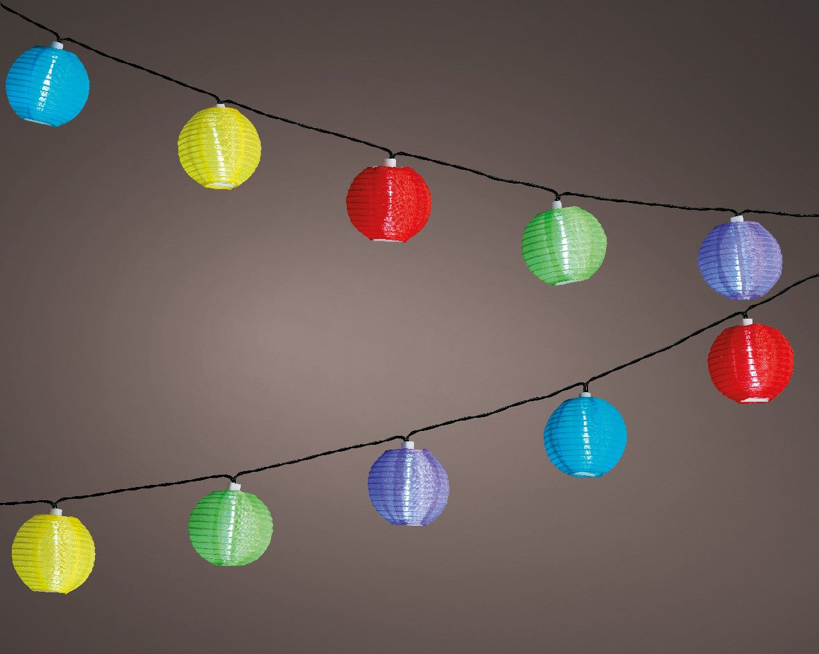 Multicoloured Solar stringlights nylon