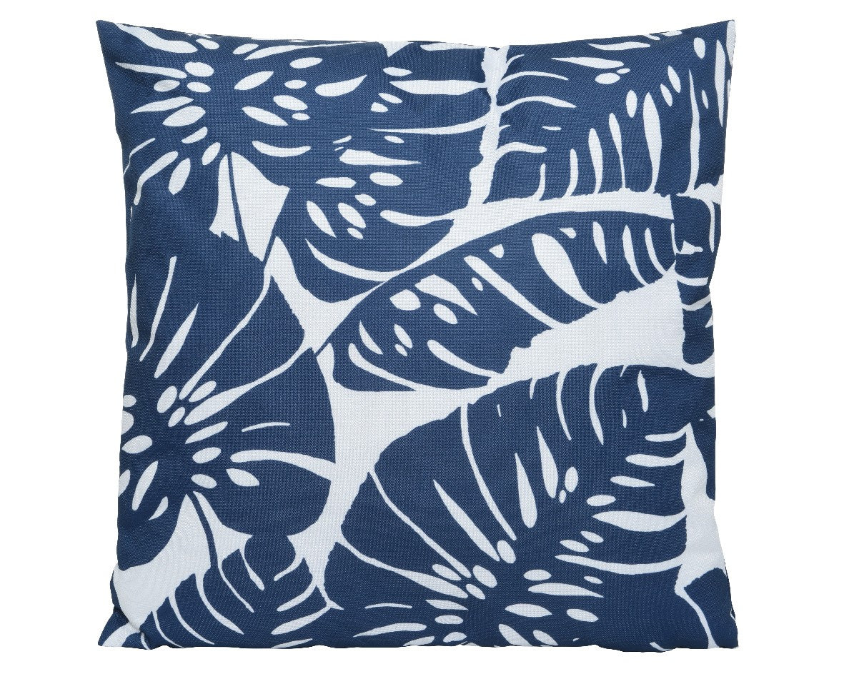 Navy Cushion polyester 2ass outdoor 45cm