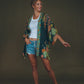 Trailing Wisteria Kimono Jacket - Ink