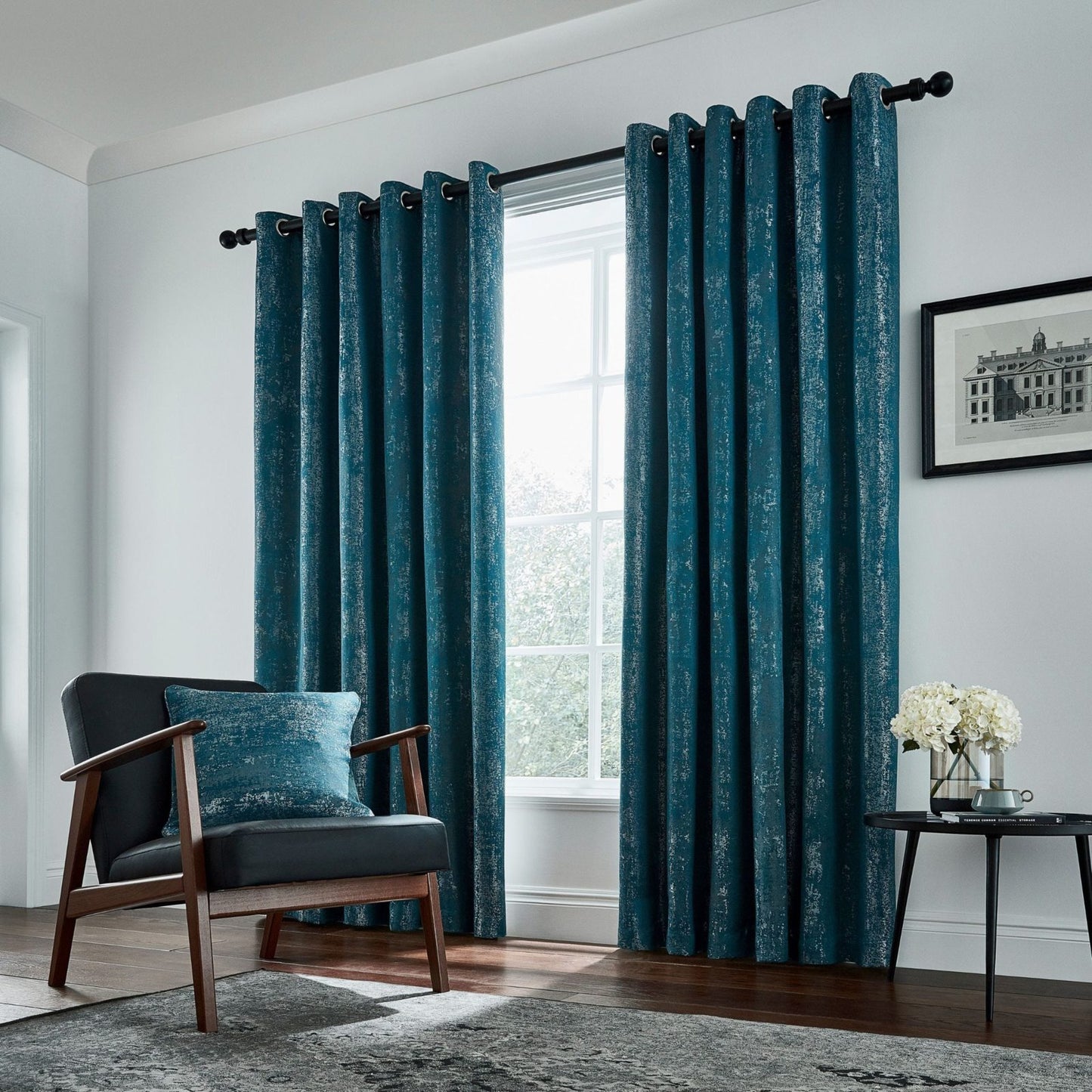 ROMA LINED CURTAINS 90X90 (229X229CM) EMERALD