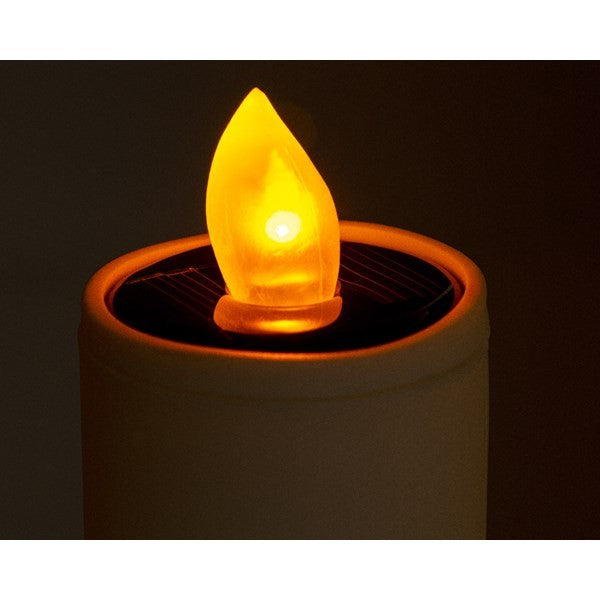 Solar candle fire flame effect H90cm