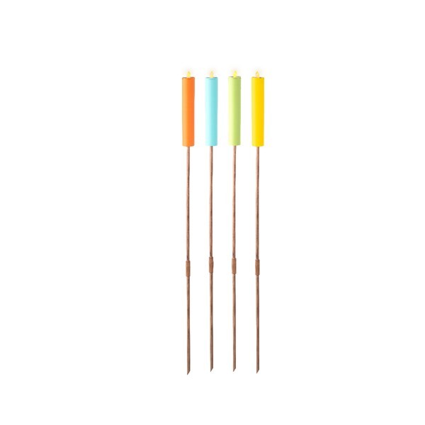 Solar candle fire flame effect H90cm