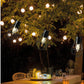 Solar stringlights Black iron steady 8L