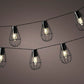 Solar stringlights Black iron steady 8L