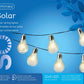 Solar stringlights plastic flashing effect 50L